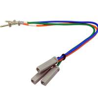 Kabelschuhverzweigung Nr.9 - 3fach 2,3mm Stift auf 2,3mm Buchse Ausgangskabel