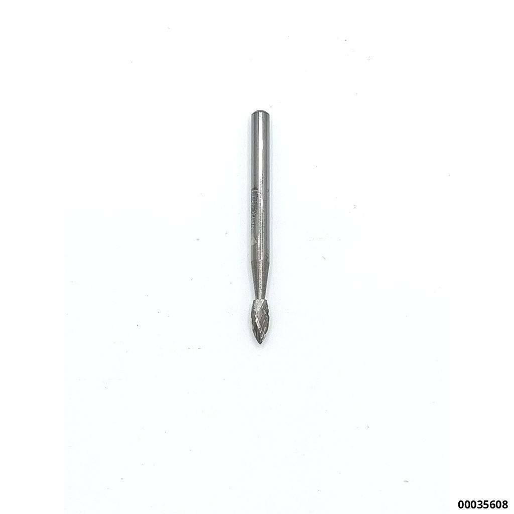 Vollhartmetall-Rotierfräser, Flammenform mit 3mm Schaft