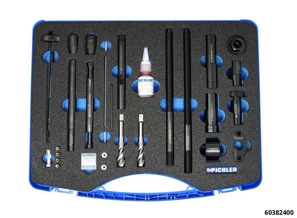 Universal pulling kit for broken injectors