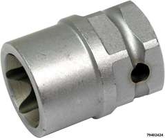 Bremssattel-Spezialnuss E24 Torx E-Profil E24x38mm lang Antrieb 1/2" und SW27