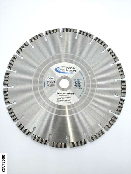 hansewerkzeug Master **TURBO** Diamant- Trennscheibe 300 x 25,4mm