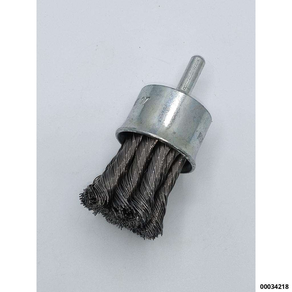 Gezopfte Pinselbürste 30 mm  Schaft 6mm
