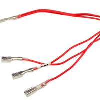 Kabelschuhverzweigung Nr.16c - 1-fach 6,3mm männlich auf 3 weibliche 2,8mm Ausgangskabel