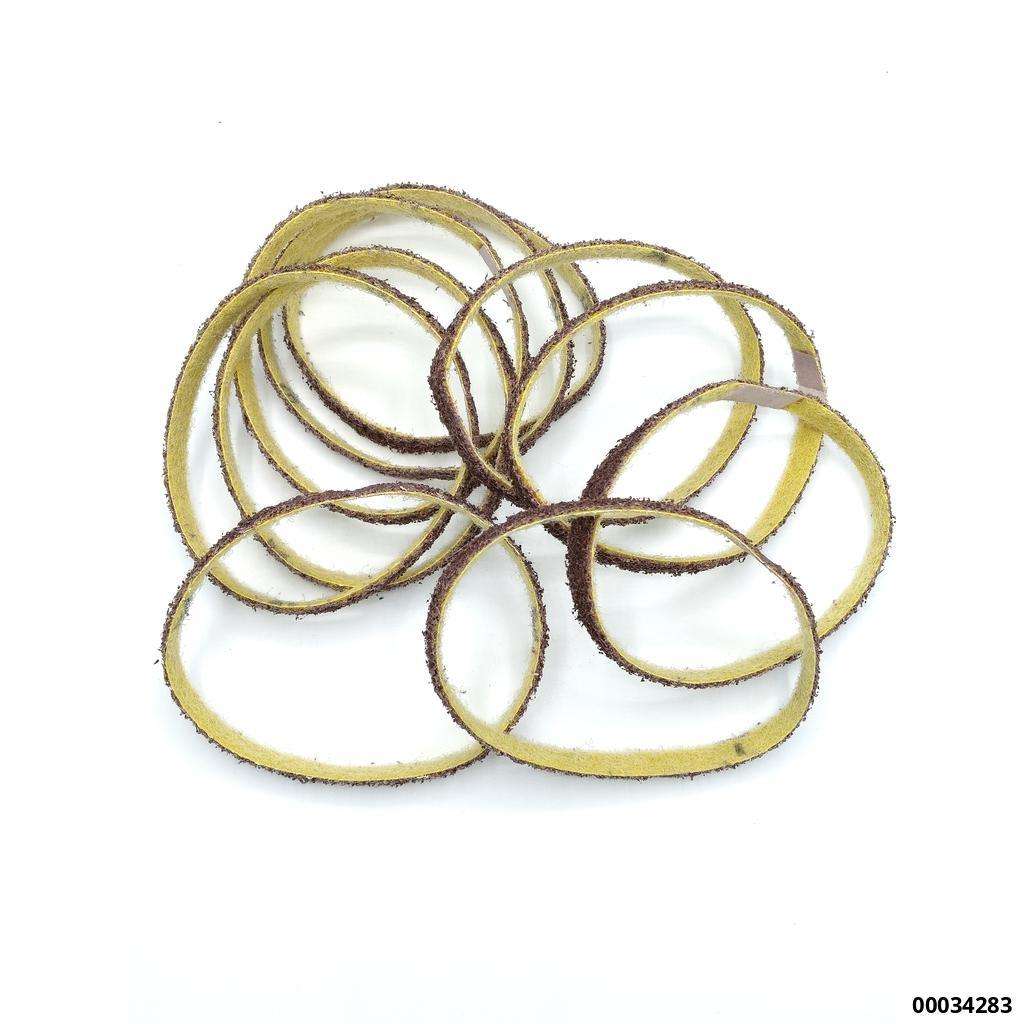 Vlies-Schleifbänder 10x330 mm für DL-Bandschleifer Korn: Medium/rotbraun (VE 10 Stück)
