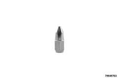 Micro embout 1/4" x 18 mm, Croix, PH3