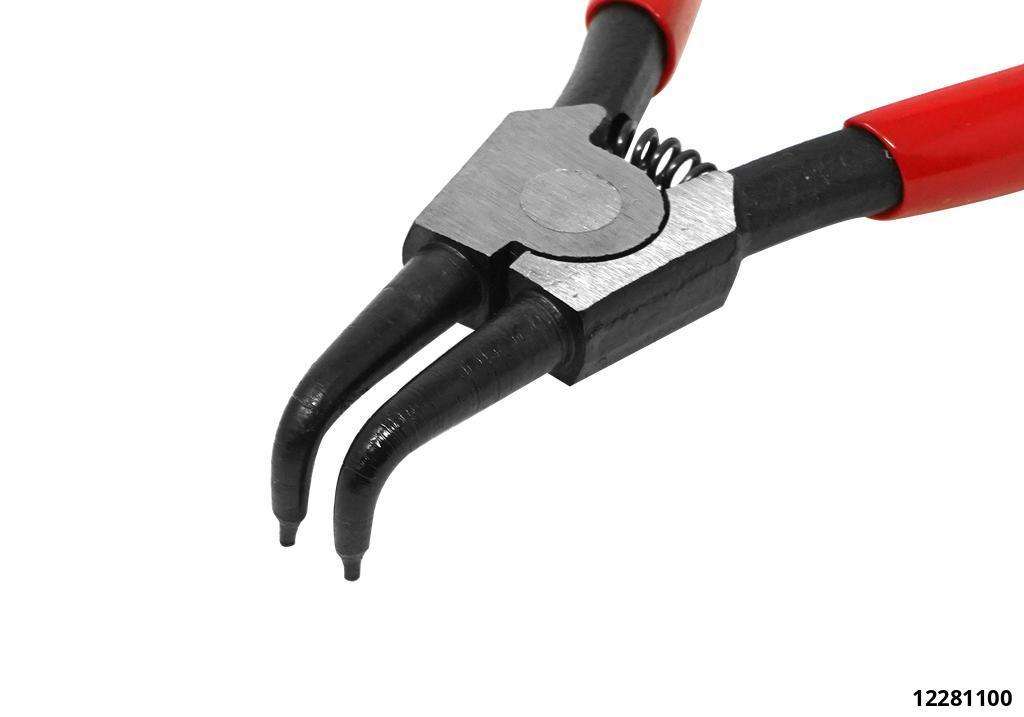 Sprengringzange für Außenringe 90°  gebogen Drm. 10 bis 25 mm Spitzen 1,3 mm