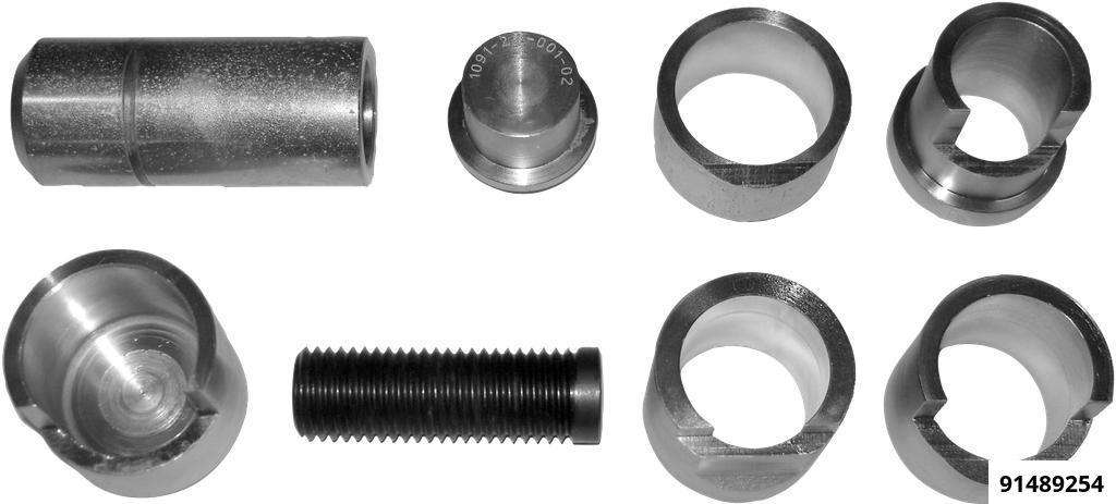 Universal Set for Replacing Wheel Bolts on Commercial Vehicles