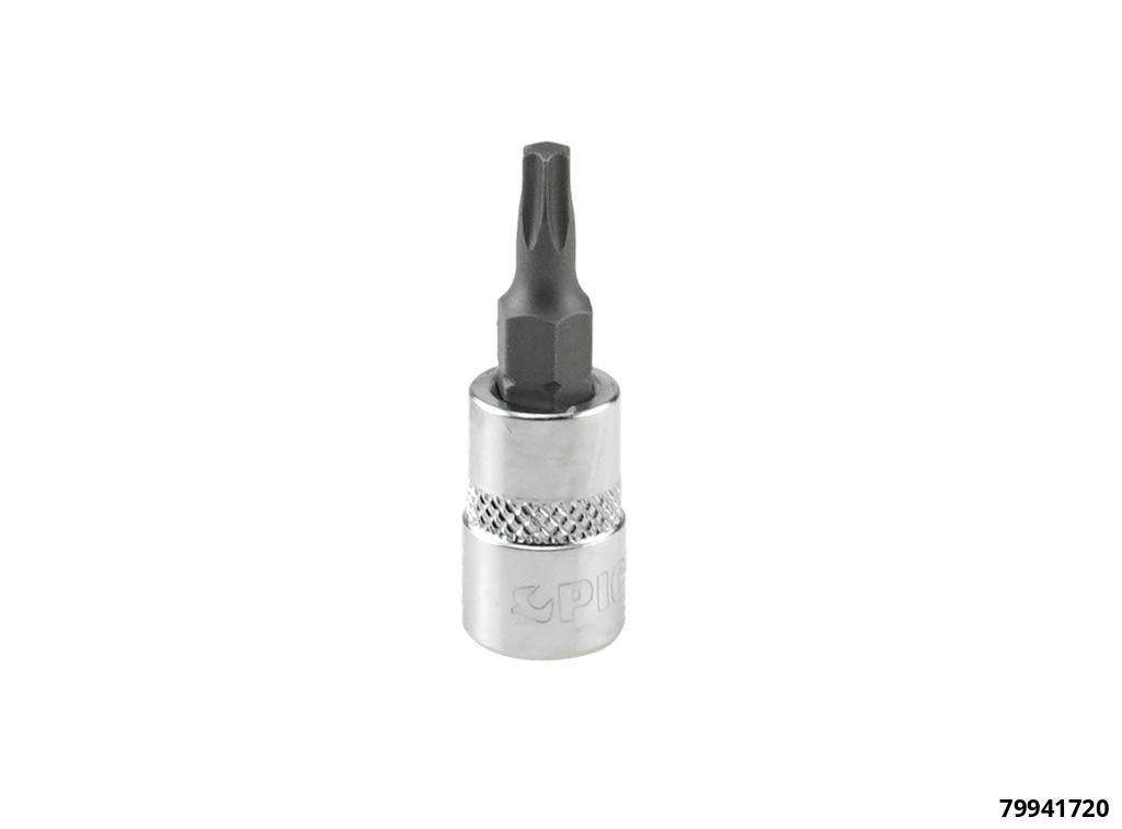 Douille 1/4", Torx, T20, longueur 37 mm