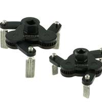 Universal oil filter clamp set, 2 pcs. 3 diamond-coated clamping jaws, right and left-handed