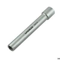 Durchgangsstecknuss-SW 10 120 mm lang,6-kant,Antr.3/8