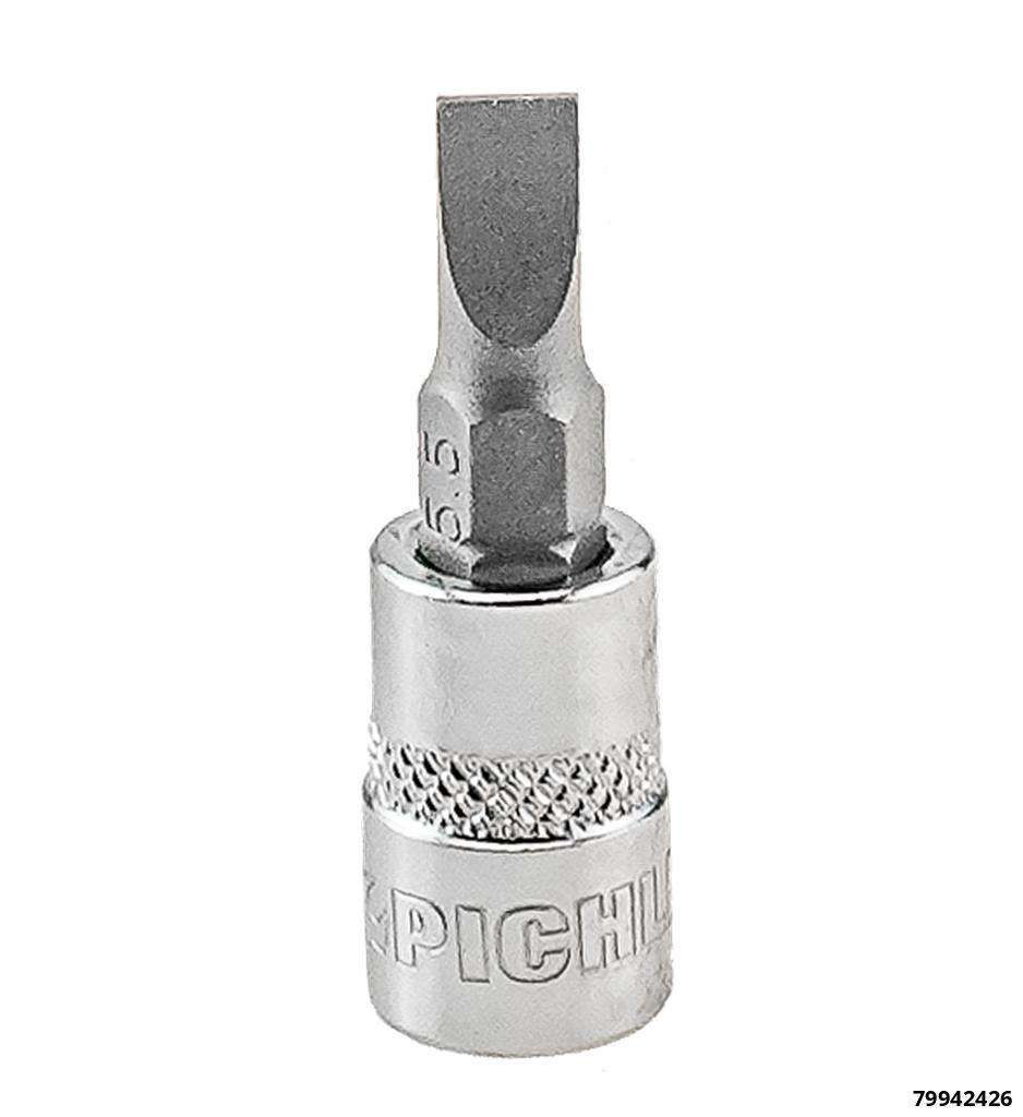 1/4" socket, slotted, 6.5 mm, length 37 mm