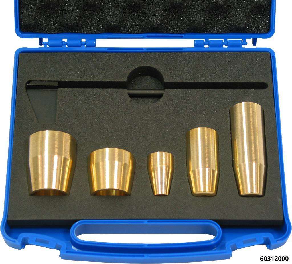 Douilles de montage et gabarit injecteur pompe, jeu 6 pcs ds coffret