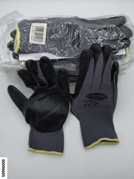 hansewerkzeug Werkstatt-Handschuh "Nylon-Strick Nitril"  Gr.7  (Teil-Nitril- Beschichtet, EN 388)