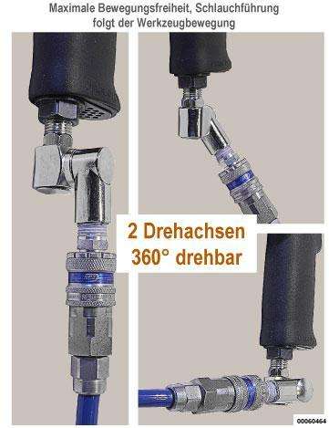 Druckluft-Gelenkanschluß 1/4"