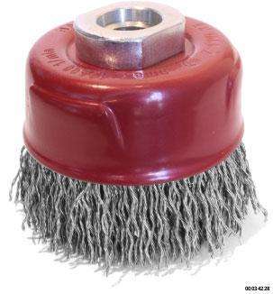hansewerkzeug Longlife-Topfbürste 60mm  Spezial- gewellter Draht M14x2,0