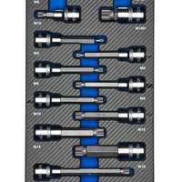 Socket Inserts 1/2" XZN, 19 pcs.