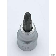 Steckschlüssel 3/8" PH2 Länge: 22/48mm