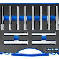 Durchgangssteckschlüssel-Set 3/8" 12-tlg.