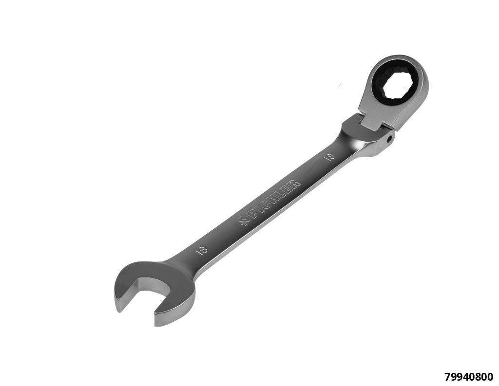 12 pcs. flex-head ratcheting combination wrench set with Special STAR Profile, 8-19 mm