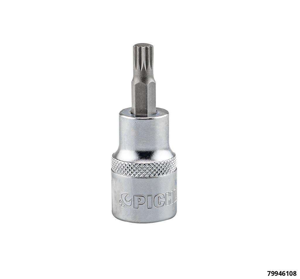1/2" Socket Bit, XZN, M8, Length 62 mm