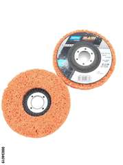 Reinigungsschleifscheibe auf Stützteller "Keramisch orange" 125 x 22,23mm Bohrung