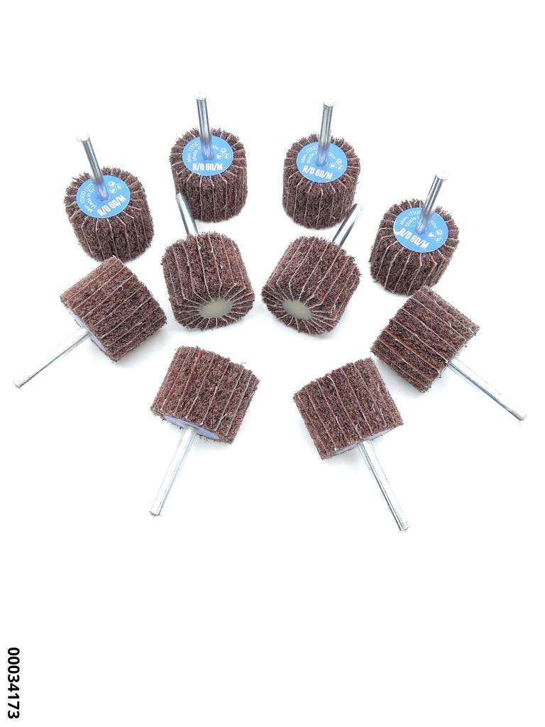 hansewerkzeug 10er-Pack Schleifräder Vlies-/Gewebe Kombination 40x30x6mm (VE10)