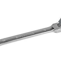 Ratchet ring wrench with joint, 16 mm, snowflake profile, 72 teeth