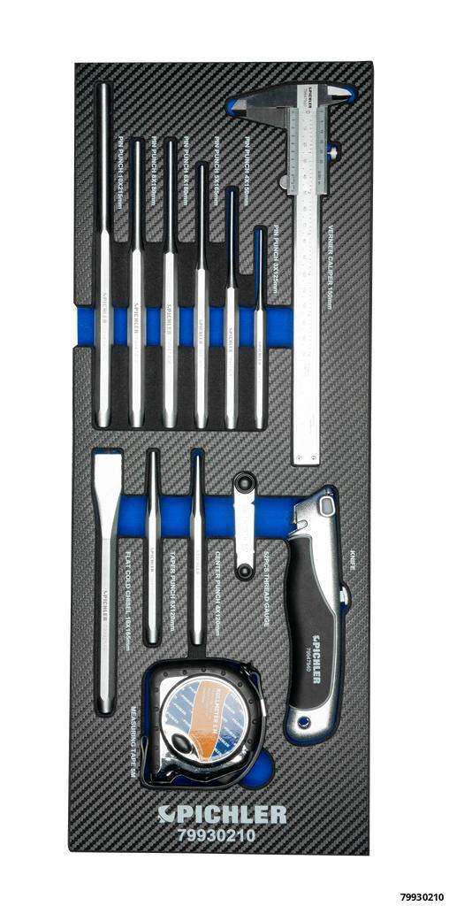Additional Tool Set, 13 pcs., including Punches