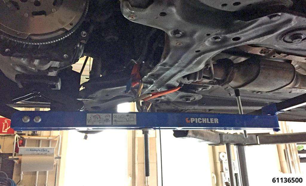 Universal under vehicle engine and gearbox support