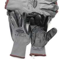 Werkstatt-Handschuh "Nylon-Strick Nitril"  Gr.8 (Teil-Nitril- Beschichtet, EN 388) (VE 12 Paar)