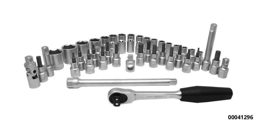 Quality socket set 1/2" 49 pcs.