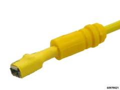 Connecteur de cosse de câble M plat 5,0 mm jaune