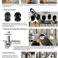 Bohrlehre universal M6-M10 für abgerisse Stehbolzen inkl. Spezial-HM-Bohrfräser