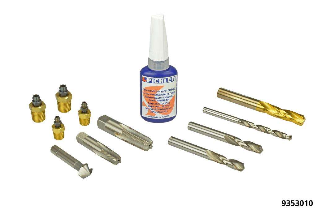 Brake calliper bleeder valve repair kit 12 pcs. 1/4" 1/8" NPT