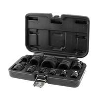 Jeu d'adaptateurs choc de 11 pcs, réducteurs et rotules 3/8", 1/2", 3/4"