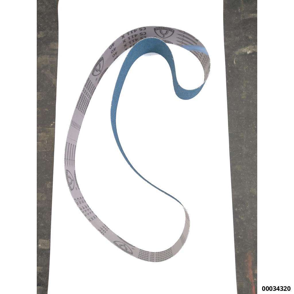 Hochleistungs-Schleifband 75x2000mm K40  "blau"  (für Stahl u. Edelstahl)