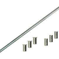 Eindrehwerkzeugsatz + 8+10mm Verschlussstopfen Messing / 1x Eindreher 3x Bund 8mm, 3x Bund 10mm