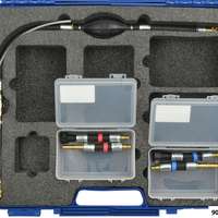 Handsaugpumpen Set 5-tlg. mit Schnellkupplungen zum Entlüften vom Kraftstoffsystem metrisch (Ø 8, 10mm)
