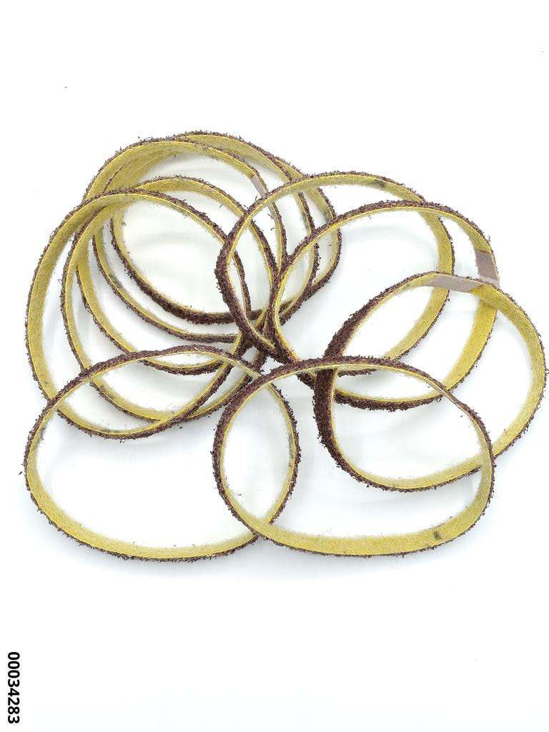 Vlies-Schleifbänder 10x330 mm für DL-Bandschleifer Korn: Medium/rotbraun (VE 10 Stück)