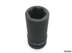 Douille de chocs 1" longue SW 33 paroi fine