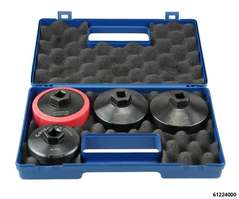 Oil filter socket set 4 pcs., 64,4 mm / 74,4 mm / 76 mm /  80 mm