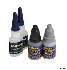 Schnellkleber EASY-GLUE Nachfüllset Komponentenpulver schwarz+grau 2 Schnellkleber