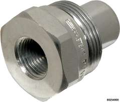 Raccord hydraulique 3/8" NPT av. soupape à bille