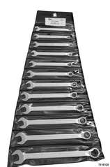 Combination Spanner Set 12 pieces 7 - 22 mm in a Toolroll Elo-Drive