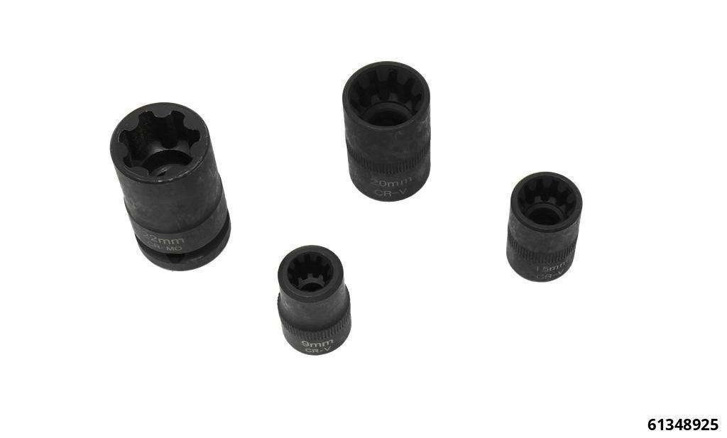 Brake caliper mounting special tool special profile sockets 4 pcs.