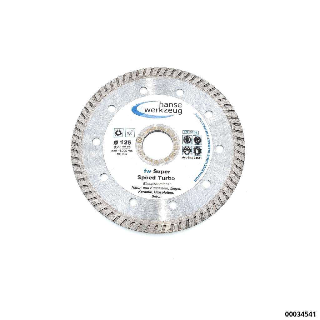 Dia.-Trennscheibe "fw Super Speed **TURBO** 125 x 1,2 x 22,3