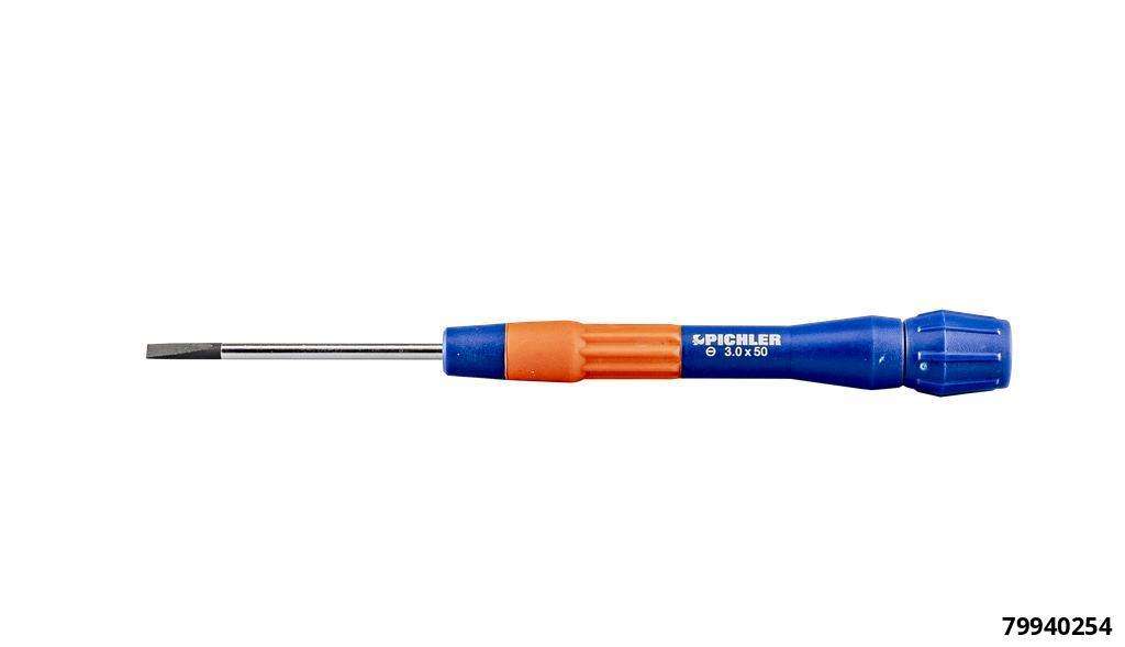 Precision screwdriver, slotted, SL 2.0 x 50 mm L