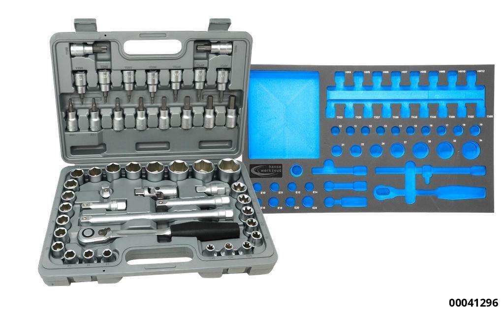 Quality socket set 1/2" 49 pcs.