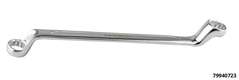 Double ring wrench, deep offset, 21 x 23 mm