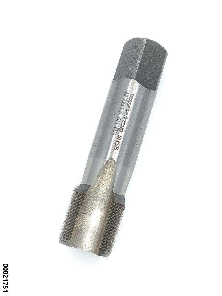 hansewerkzeug SHSS Maschinen-Gewindebohrer, Kurz M22 x 1,5